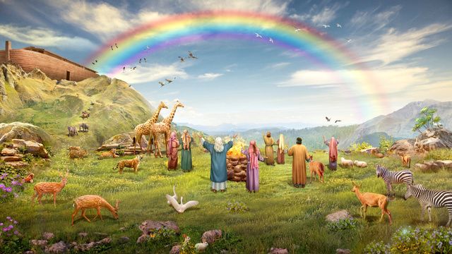 arcoiris biblia,Carácter bíblico de la familia de Noé.